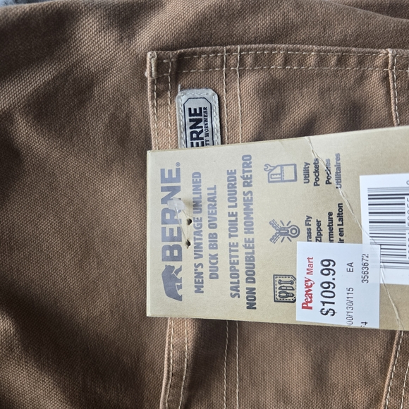 Men's Berne Overalls - Picture 2 of 2